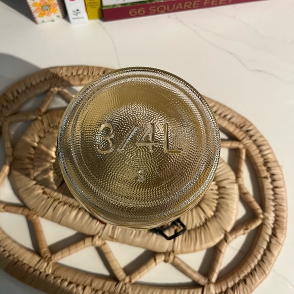 Vintage Glass Tea Storage Jar with Cream Details - Picture 6 of 6